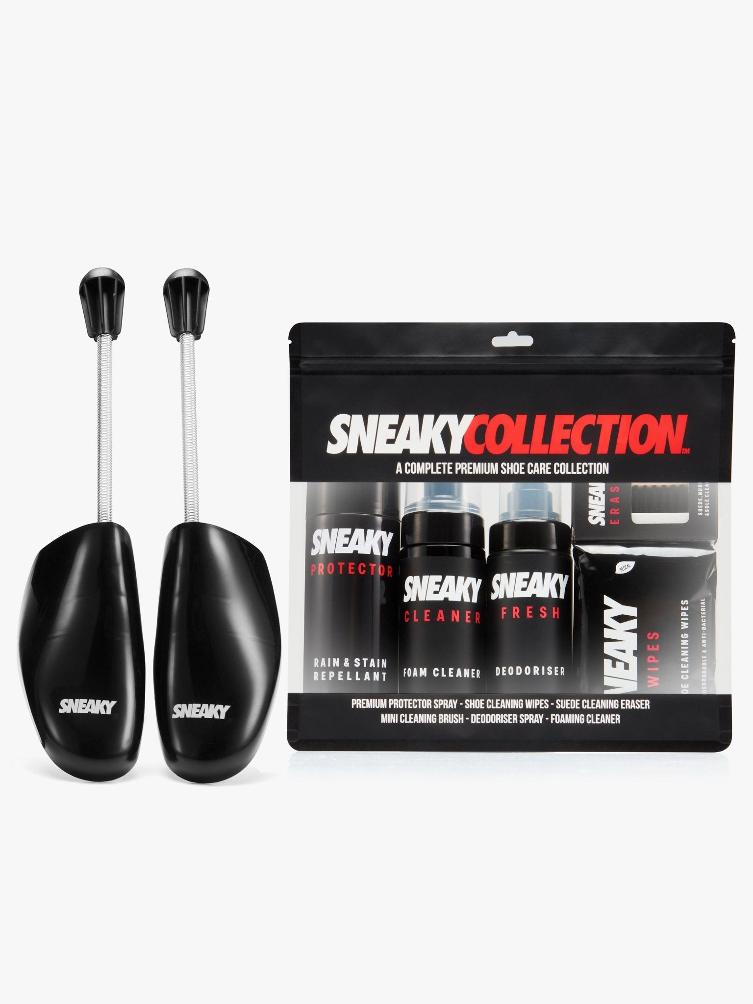 Sneaky Complete Shoe Cleaning Kit and Shoes Trees Bundle - Sneaky